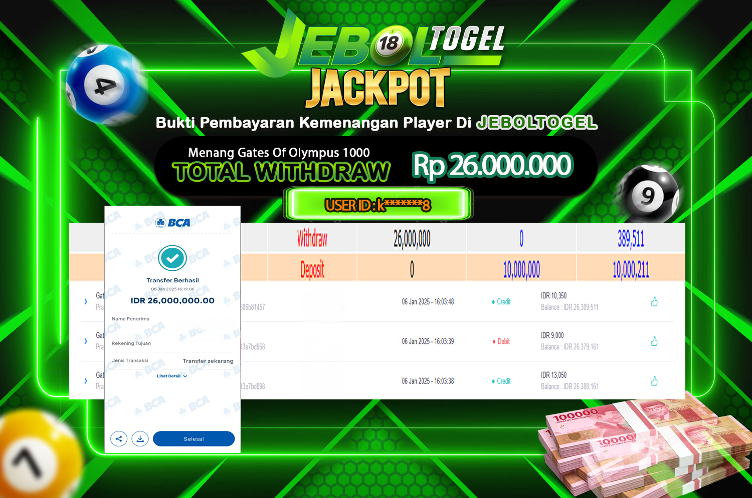 Bukti JP ( 6 Januari 2025 ) Lunas 26,000.000, -